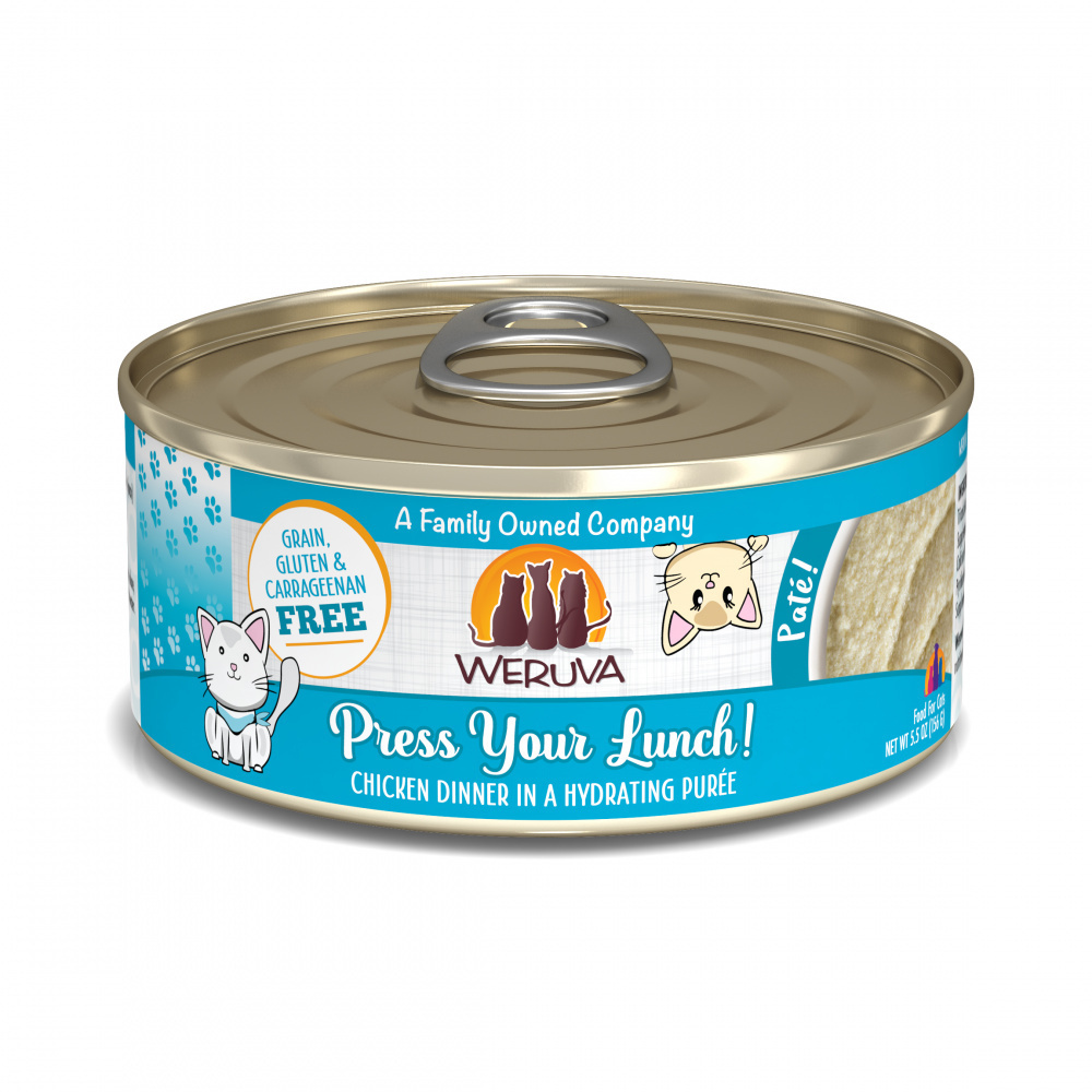 Weruva Classic Cat Pate Press Your Lunch! with Chicken Canned Cat Food