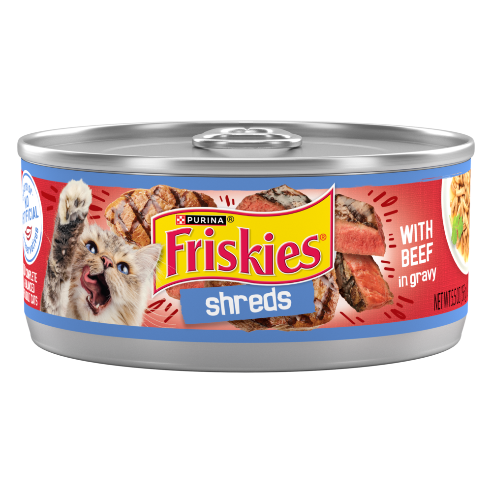 Purina Friskies Shreds Beef and Gravy Wet Cat Food