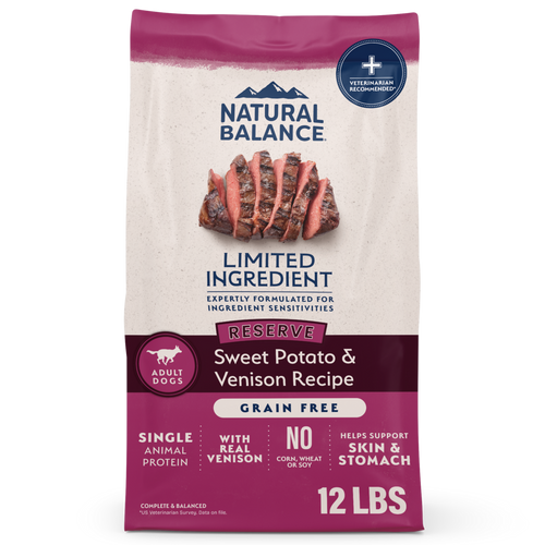 Natural Balance Limited Ingredient Reserve Grain Free Sweet Potato & Venison Recipe Dry Dog Food