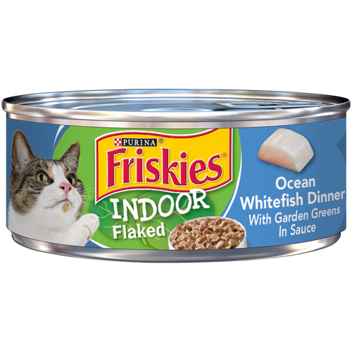 Friskies Selects Indoor Flaked Ocean Whitefish Canned Cat Food