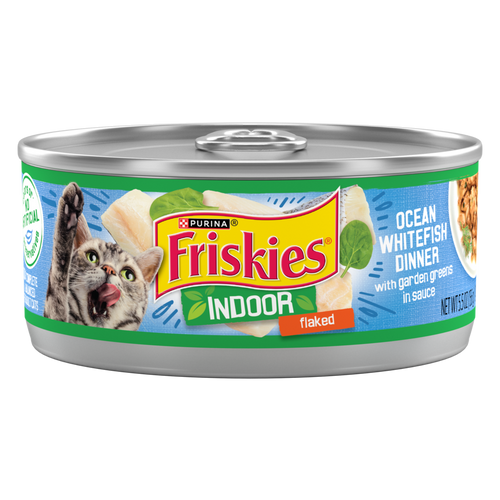 Friskies Selects Indoor Flaked Ocean Whitefish Canned Cat Food