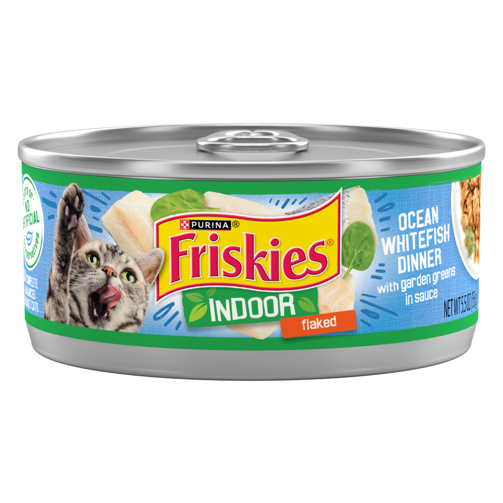 Purina Friskies Indoor Flaked Ocean Whitefish Wet Cat Food