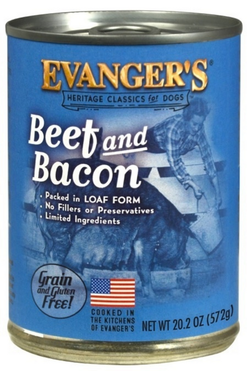 Evanger's Classic Beef with Bacon Canned Dog Food