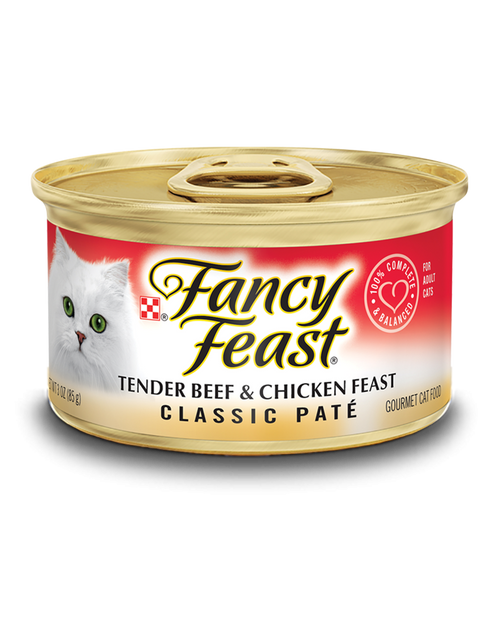 Purina Fancy Feast Classic Pate Beef and Chicken Wet Cat Food