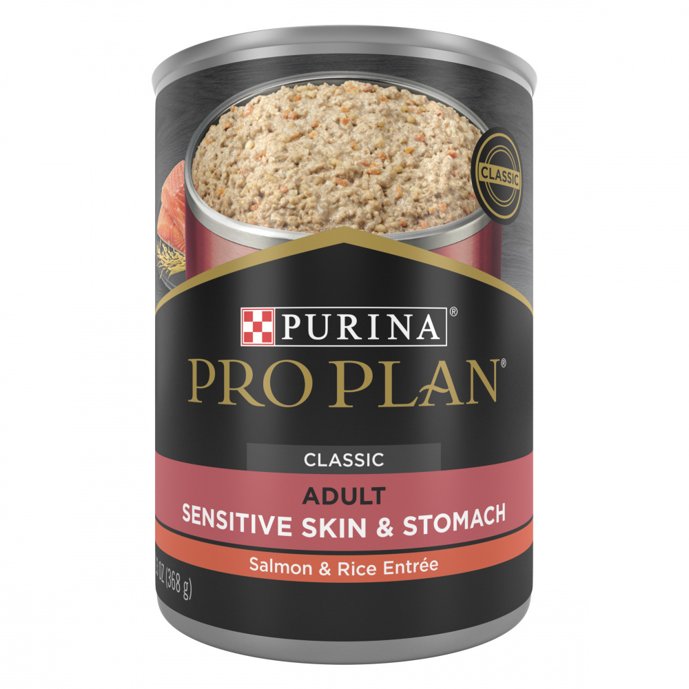 Purina Pro Plan Sensitive Skin & Stomach Salmon & Rice Pate Canned Dog Food