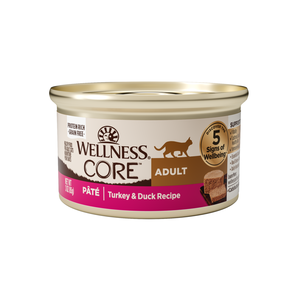 Wellness CORE Natural Grain Free Turkey and Duck Pate Wet Canned Cat Food