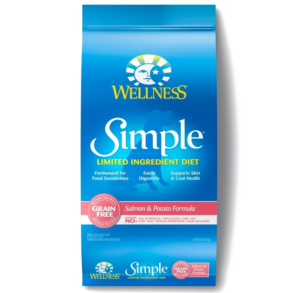 Wellness Simple Grain Free Natural Limited Ingredient Diet Salmon and Potato Recipe Dry Dog Food