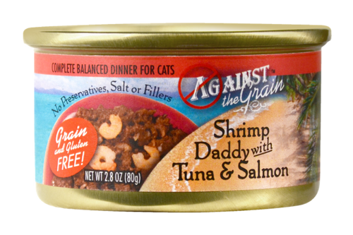 Against the Grain Shrimp Daddy with Tuna and Salmon Canned Cat Food