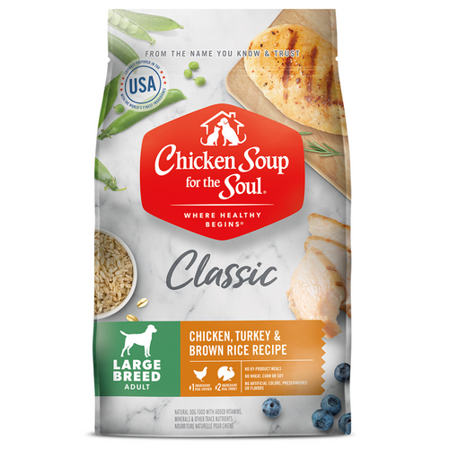 Chicken Soup ForThe Soul Large Breed Adult Recipe with Chicken, Turkey & Brown Rice Dry Dog Food