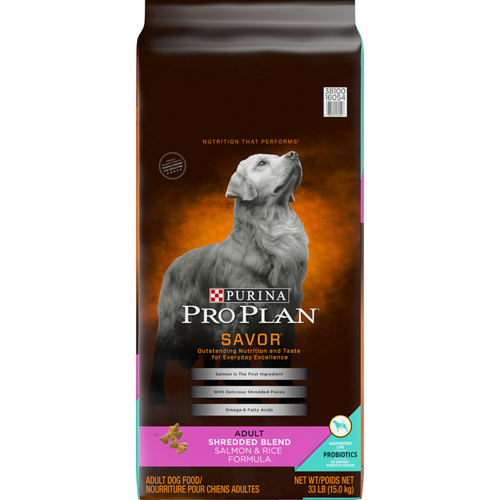 Purina Pro Plan Adult Shredded Blend Salmon & Rice Formula Dry Dog Food