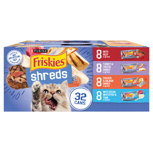 Friskies Shreds Variety Pack Canned Cat Food