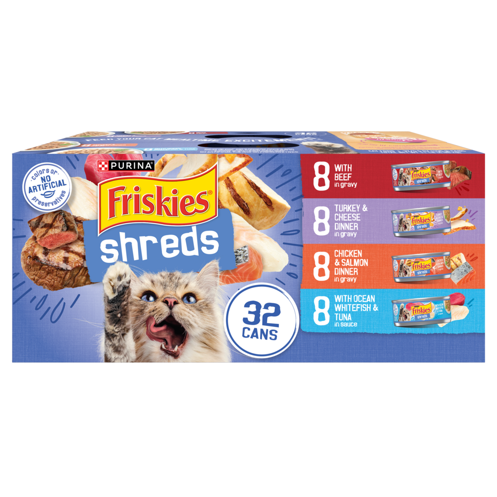 Purina Friskies Shreds Variety Pack Wet Cat Food