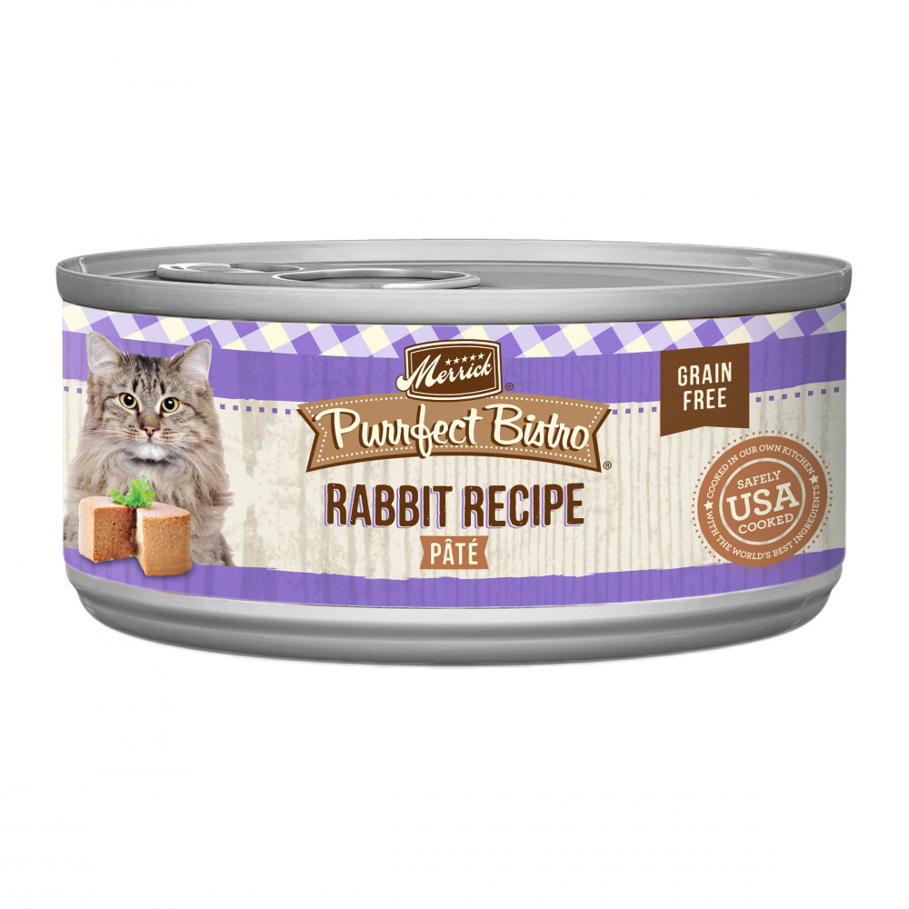 Merrick Purrfect Bistro Grain Free Rabbit Pate Canned Cat Food