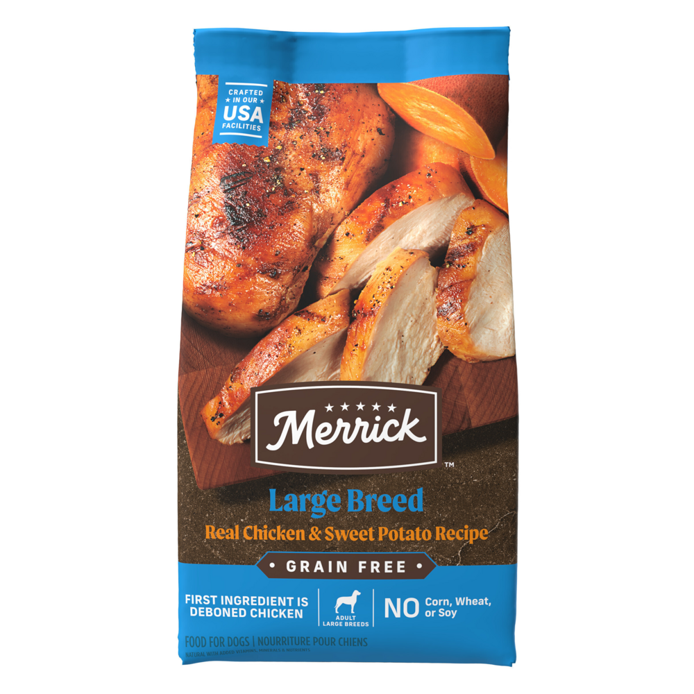 Merrick Grain Free Premium Large Breed Dry Dog Food Wholesome And Natural Kibble Chicken And Sweet Potato