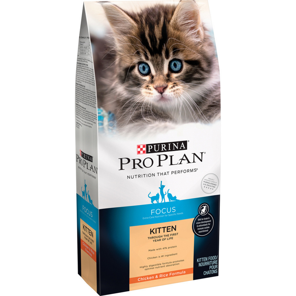 Purina Pro Plan Focus Chicken & Rice Formula Kitten Dry Cat Food