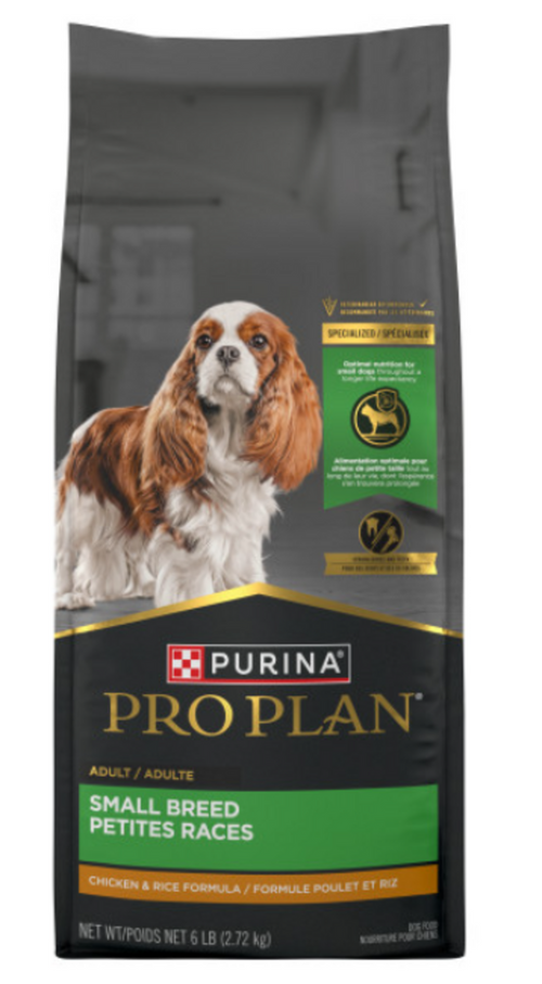 Purina Pro Plan Small Breed Dry Dog Food Chicken and Rice Formula