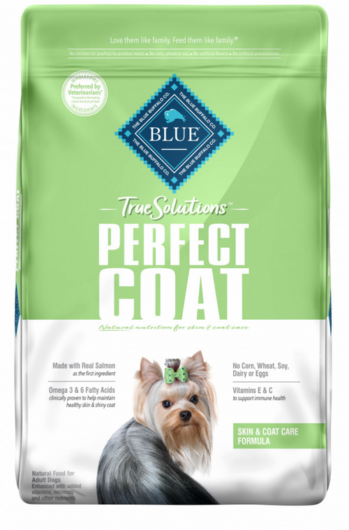 Blue Buffalo True Solutions Perfect Coat Skin & Coat Care Formula Salmon Recipe Adult Dry Dog Food