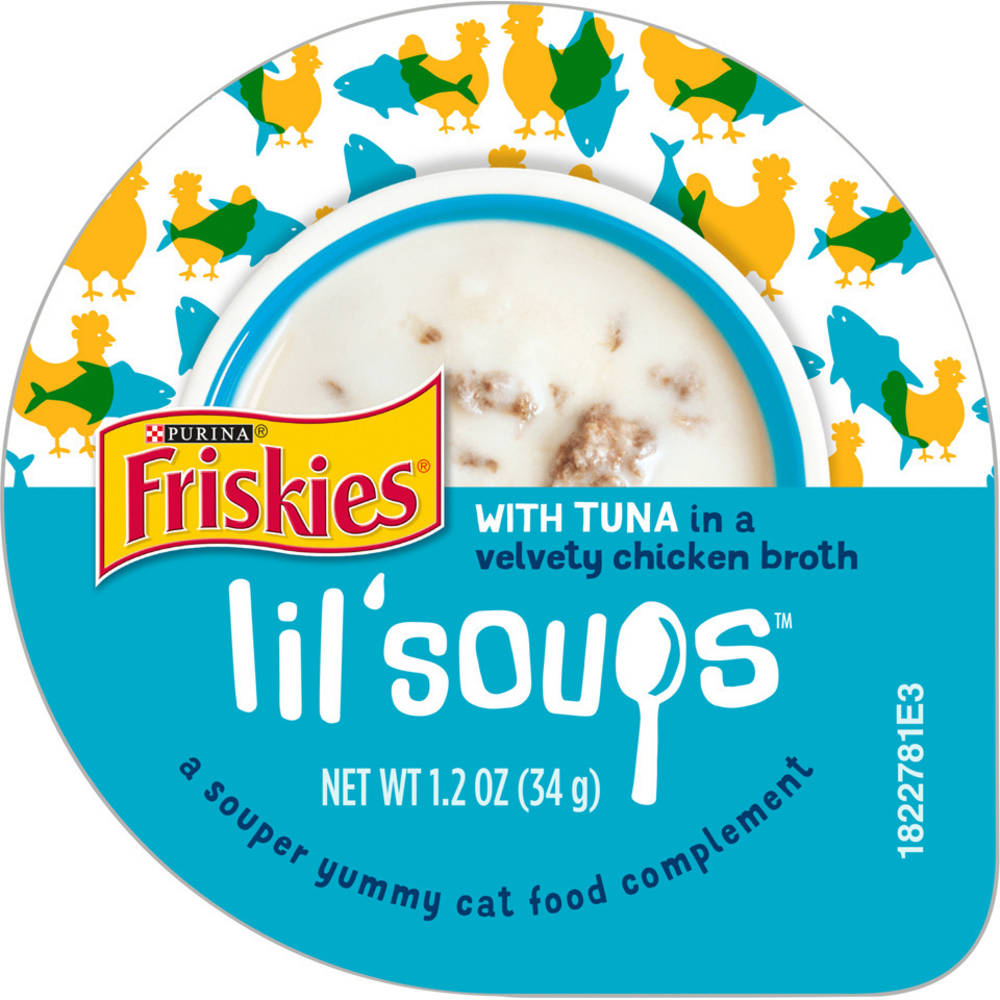 Friskies Natural Grain-Free Lil' Soups With Tuna In Chicken Broth Cat Food Compliment