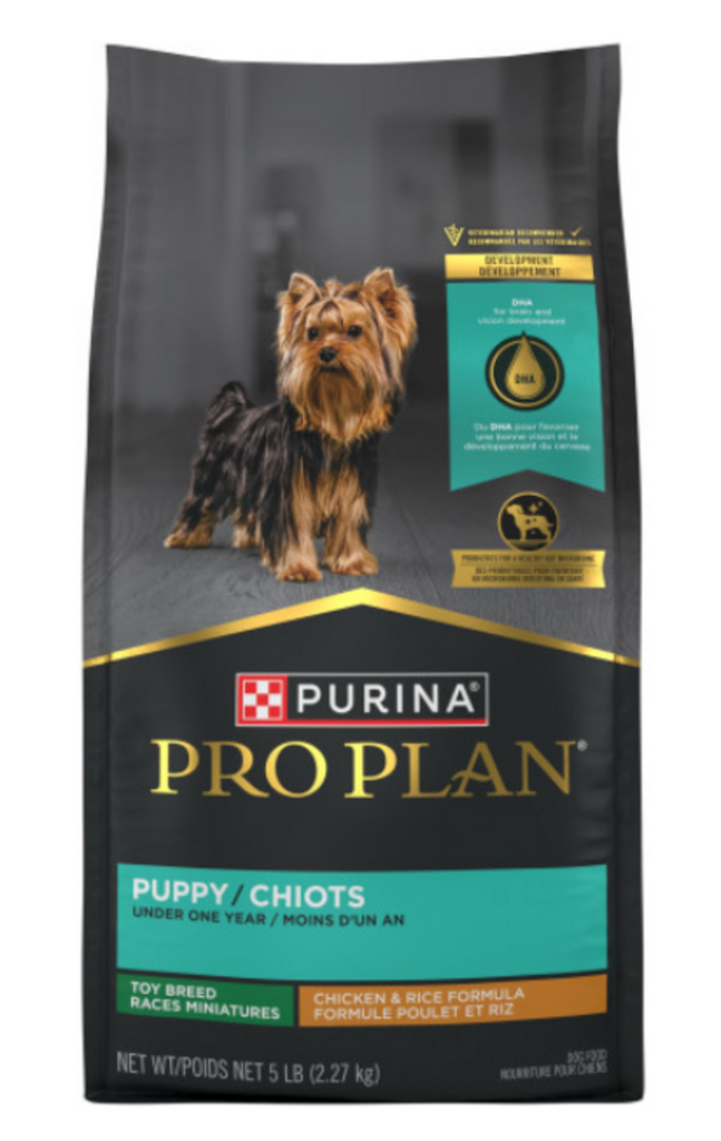 Purina Pro Plan Chicken & Rice Formula Toy Breed Dry Puppy Food