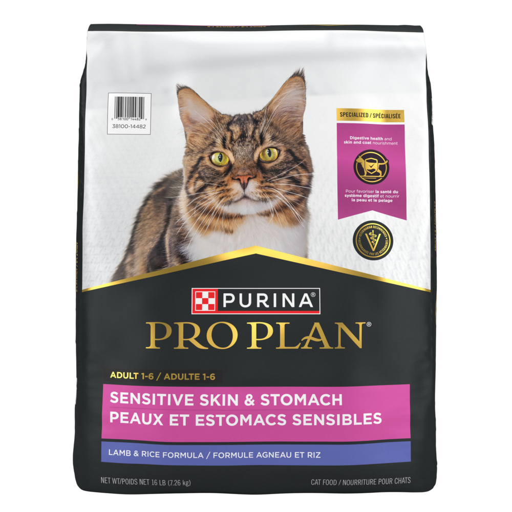 Purina Pro Plan Probiotics Sensitive Skin & Stomach Turkey & Oat Meal Natural Dry Cat Food