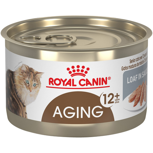 Royal Canin Feline Health Nutrition Aging 12  Loaf In Sauce Canned Cat Food