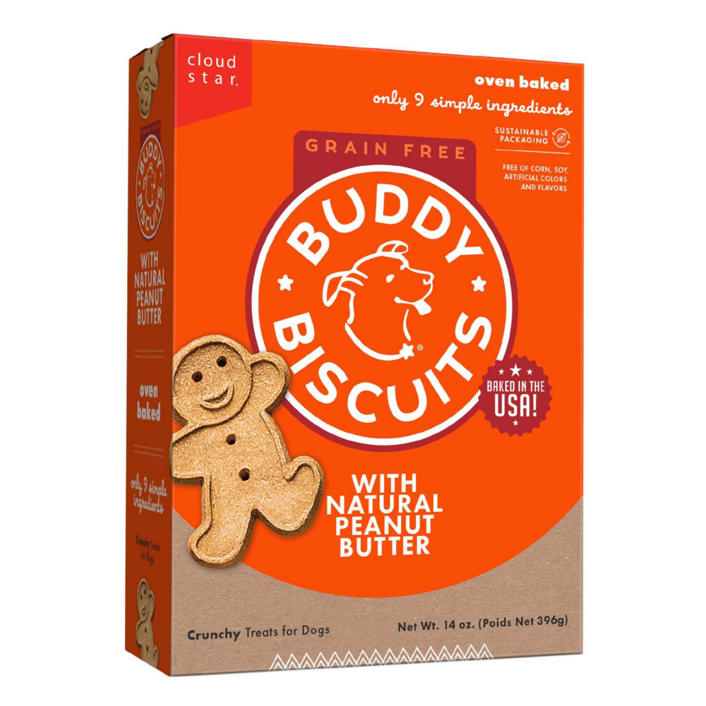 Buddy Biscuits Crunchy Grain Free Peanut Butter Dog Treats