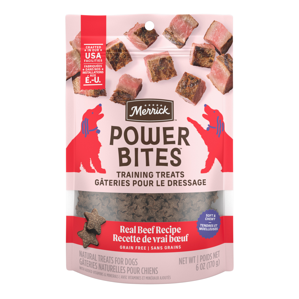 Merrick Power Bites Real Texas Beef Recipe Dog Treats