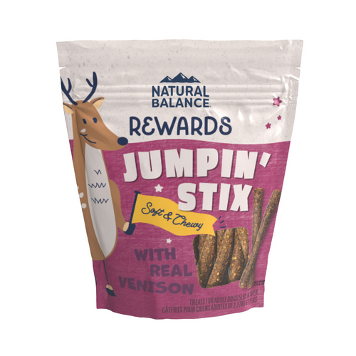 Natural Balance Rewards Jumpin' Stix Dog Treats with Real Venison
