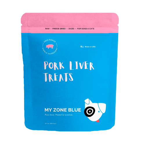 My Zone Blue Free-Range Pork Liver Treats 2.1 oz