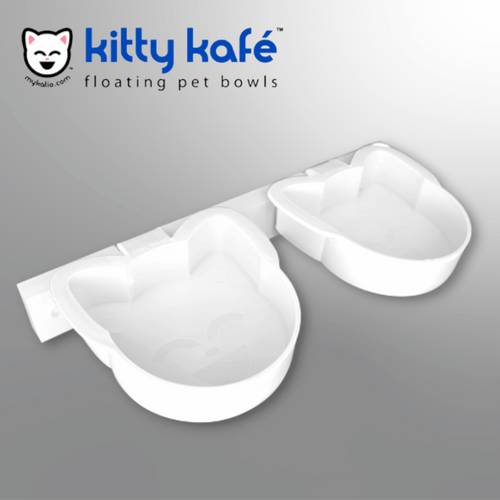 Kitty Kafé™ – Floating Pet Bowl Set