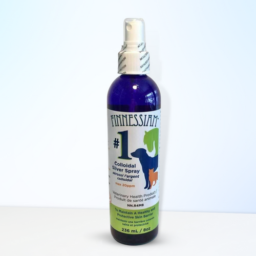 Finnessiam's #1 - Colloidal Silver 8oz Spray Now approved as a Veterinary Health Product!