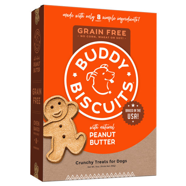 Cloud Star Buddy Biscuits Crunchy Grain Free Peanut Butter Dog Treats
