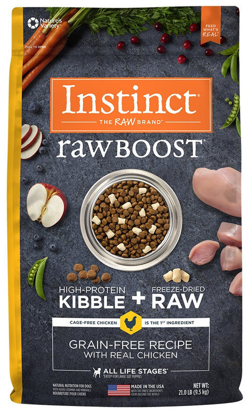 Instinct Raw Boost Grain Free Recipe with Real Chicken Natural Dry Dog Food