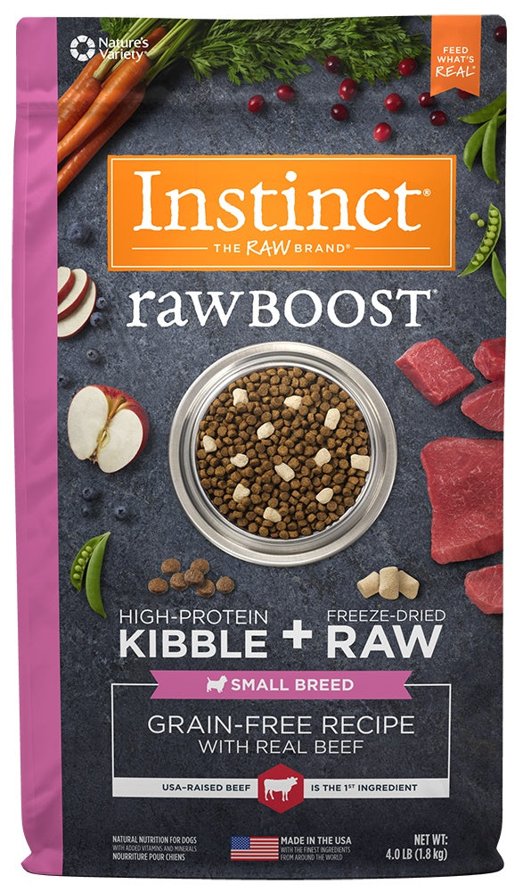 Instinct Grain Free Raw Boost Small Breed Recipe with Real Beef Dry Dog Food