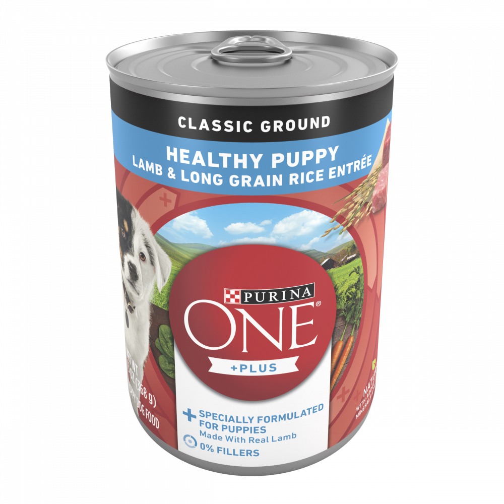 Purina ONE SmartBlend Classic Healthy Puppy Ground Lamb & Long Grain Rice Canned Dog Food