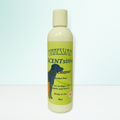 Finnessiam SCENTsitive - Alcohol free! Colloidal Silver & Witch Hazel Ear Cleaner 8oz - safe for cats & dogs.